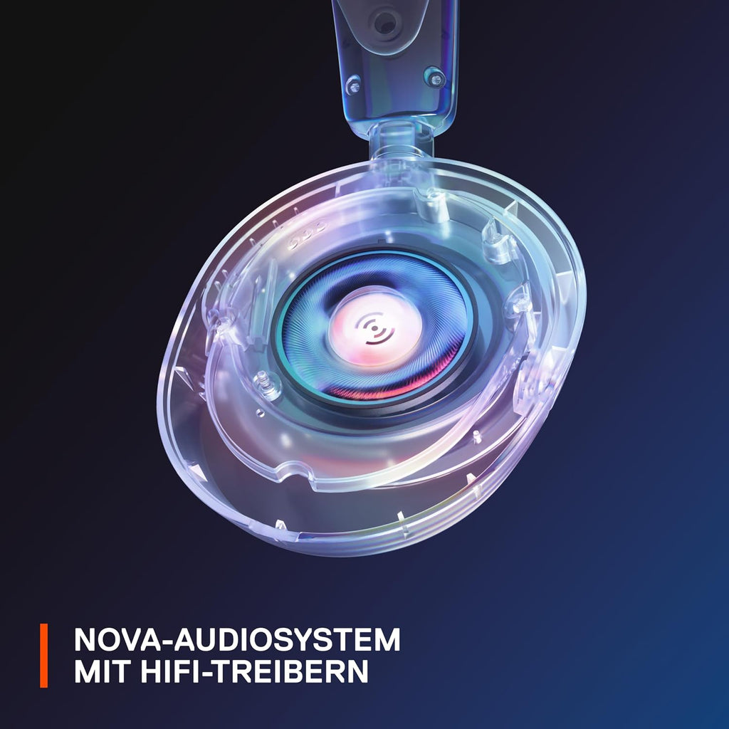 Steelseries Arctis Nova 3 - Multi-System Gaming-Headset – Hi-Fi-Treiber – 360° Surround-Sound –Rgb-Beleuchtung – Memory Foam-Ohrpolster – Ultraleicht – Clearcast Gen 2-Mikrofon – PC, PS5, PS4, Switch