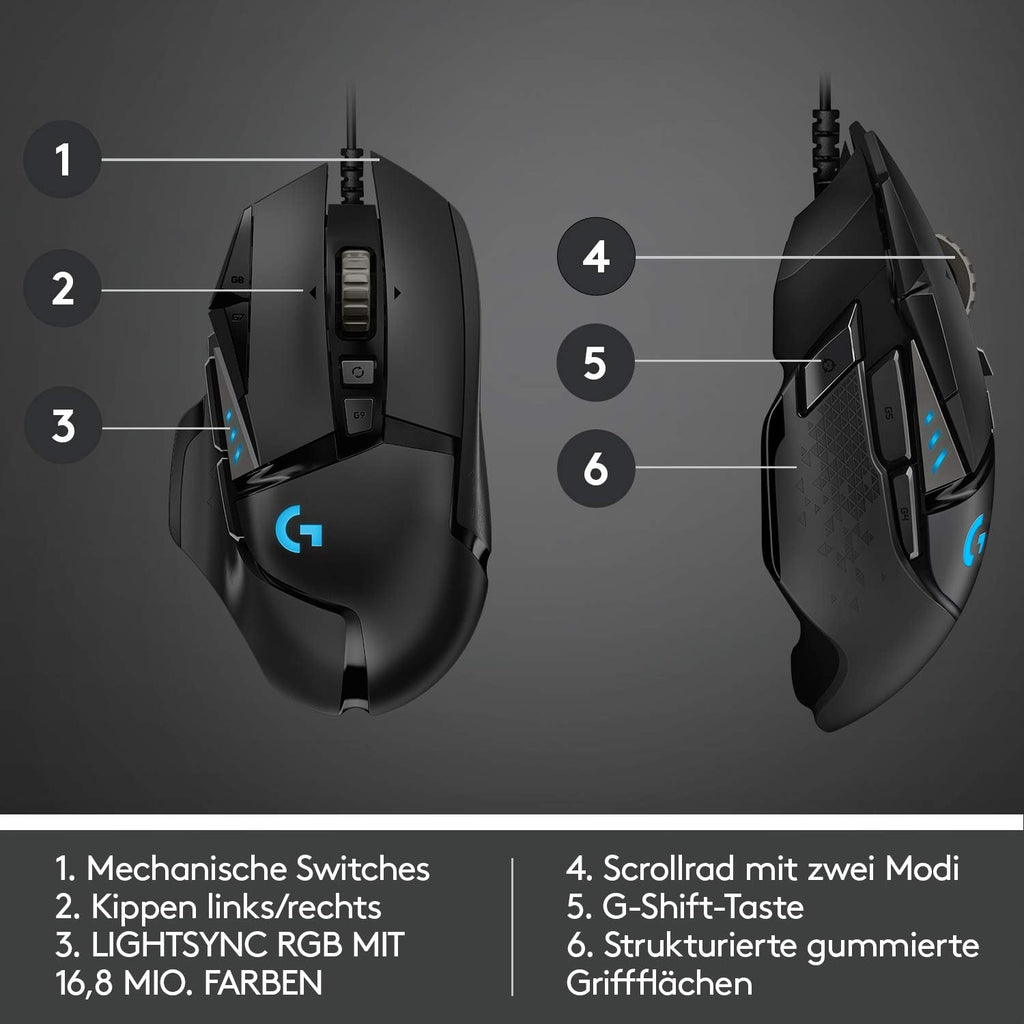 Logitech G G502 HERO High-Performance Gaming-Maus
