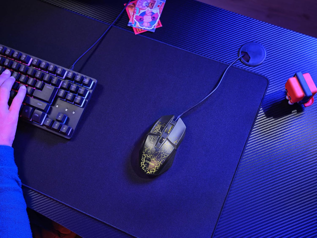 Gxtrust Vylax LED Gaming Maus Mit 6 Programmierbare Tasten, Schwarz
