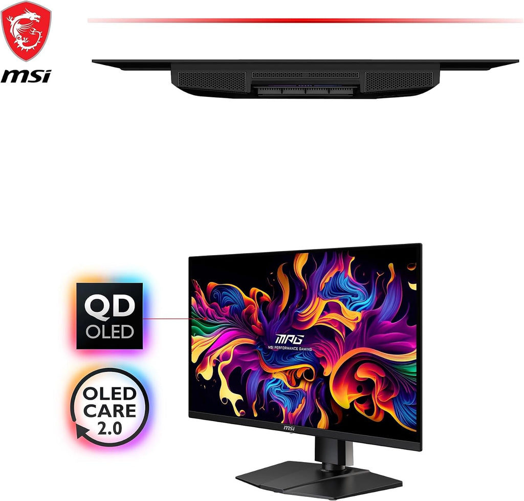 MSI MAG 321UPX QD-OLED 31.5 Zoll 4K UHD Gaming Monitor - 3840 X 2160 Quantum Dot OLED Panel, 240Hz / 0.03Ms, 99% DCI-P3, ΔE≤2, Displayhdr True Black 400 - DP 1.4A, HDMI 2.1, USB Type-C