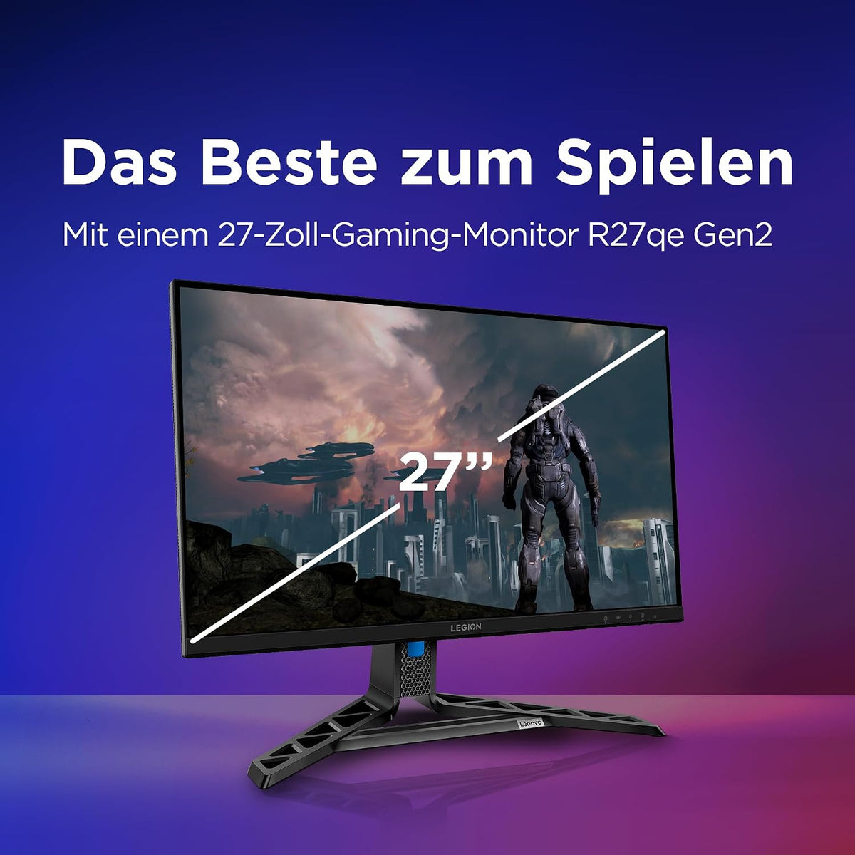 Lenovo Legion R27Qe Gen 2 | 27" QHD Gaming Monitor | 200 Hz | 0.5Ms