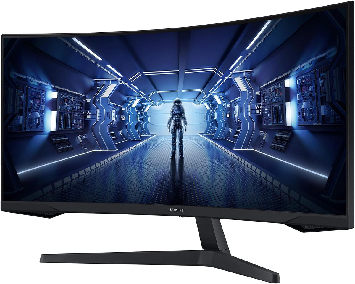 Samsung Gaming Monitor G5 C34G55TWWP, 34 Zoll, Va-Panel, Uwqhd-Auflösung, AMD Freesync Premium, Krümmung 1000R, Bildwiederholrate 165 Hz, Reaktionszeit 1 Ms (MPRT), Schwarz