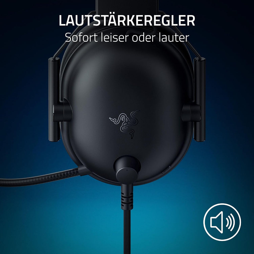 Razer Blackshark V2 X (Playstation) - Kabelgebundenes E-Sport Headset Für Playstation Konsole (250G, Nierenmikrofon, 50Mm Treiber, Passive Geräuschunterdrückung, 3,5Mm Anschluss) Schwarz