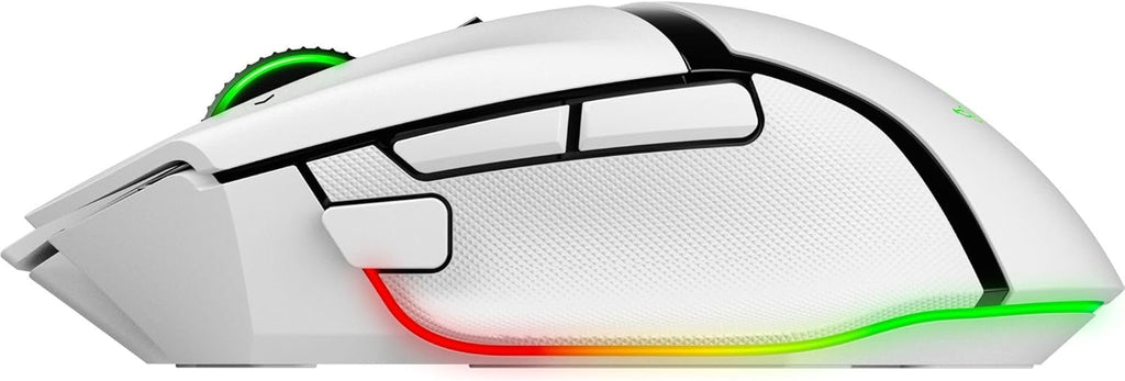 Razer Basilisk V3 Pro - Anpassbare Kabellose Gaming-Maus Hyperscroll Tilt Wheel - Focus Pro 30K Optischer Sensor - 13-Zonen Chroma-Beleuchtung - 10+1 Programmierbare Tasten - Pc/Mac | Weiß
