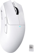ATTACK SHARK X11SE Kabellose Gaming-Maus, 63G Superleicht, Mit Pixart Paw3311-Sensor, 22000 DPI, Tri-Mode BT/2,4 Ghz/Kabelgebunden, 1000Hz, 300Mah Battery, Dual-Treiber, Für Pc/Xbox/Ps/Mac, Weiß