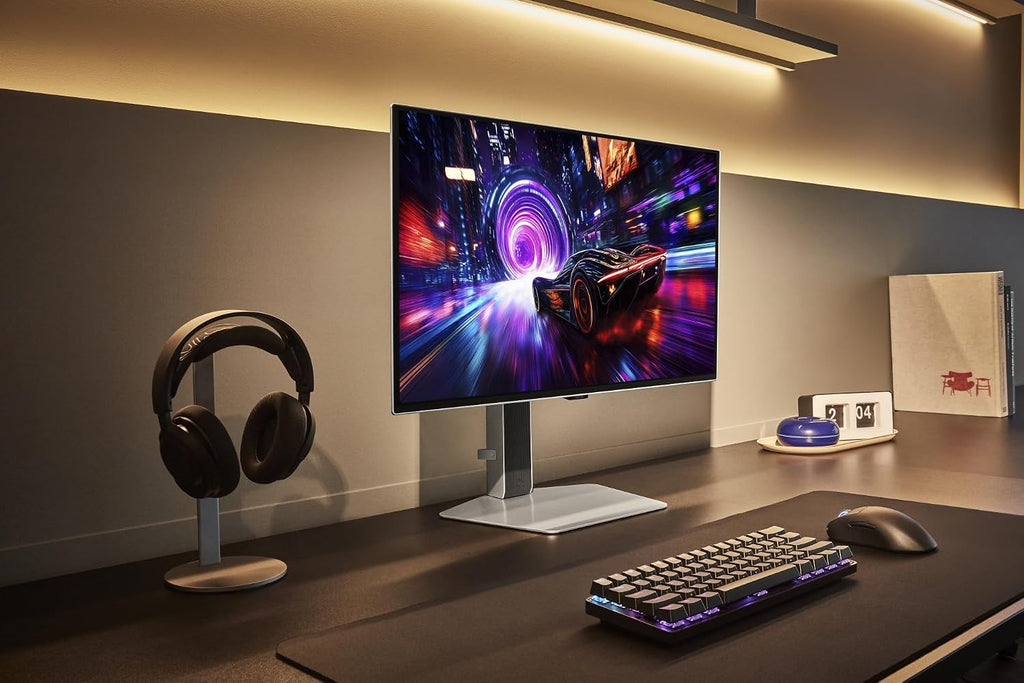 Samsung Odyssey OLED G81SF Gaming Monitor 32 Zoll 4K, QD-OLED, UHD, 3840 X 2160, 240Hz, 0,03Ms (G/G), AMD Freesync Premium Pro, G-Sync-Kompatibel, Einbrennschutz Safeguard+, Glare Free, LS32FG814SUXEN