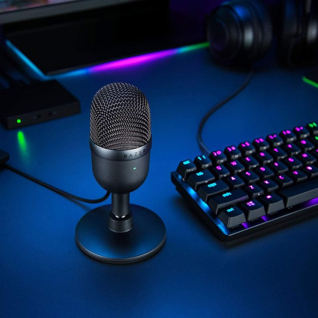 Razer Seiren Mini USB Kondensatormikrofon: Für Streaming Und Gaming Am PC - Professionelle Aufnahmequalität - Präzises Supernieren-Tonabnehmermuster - Kippständer - Stoßfest - Klassisches Schwarz