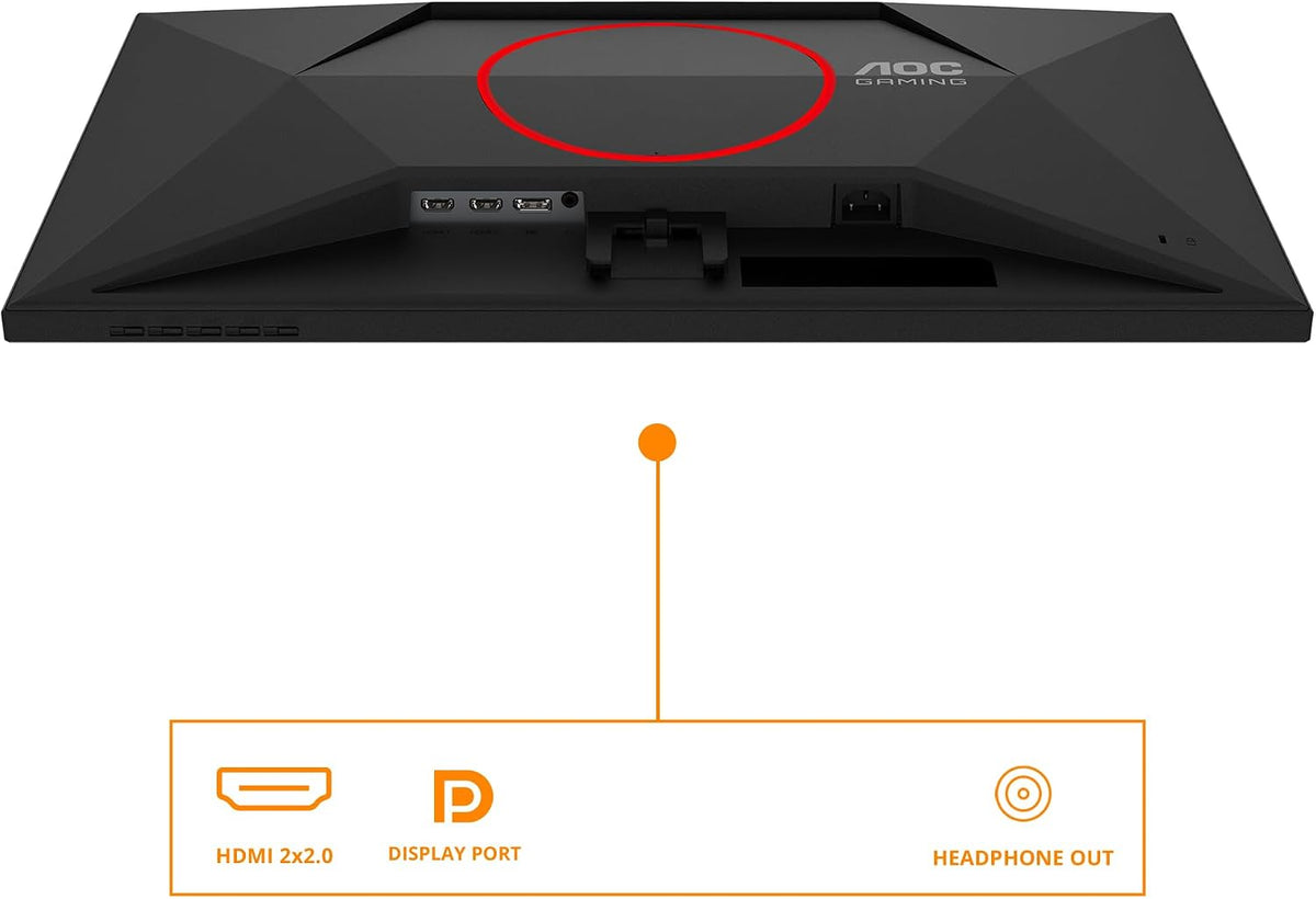 AOC 27G4HRE 27 Zoll FHD Gaming Monitor, 200Hz, Fast IPS Panel, 1Ms Gtg, HDR10, G-Sync Compatible, Lautsprecher,(1920X1080 HDMI 2X 2.0) Schwarz
