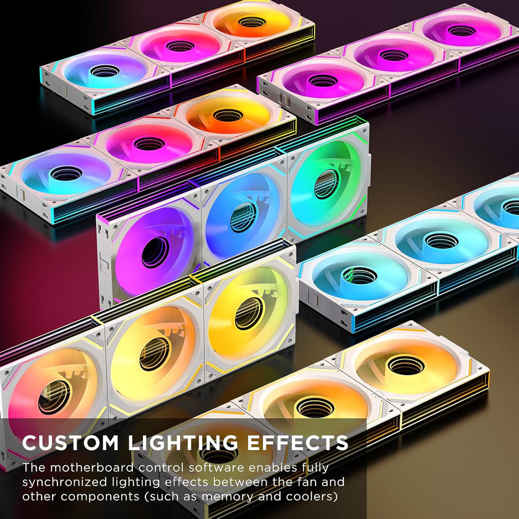 TZMRIT Interstellar-V2 RGB PC Lüfter 120Mm,Argb Daisy Chain Infinity Lüfter