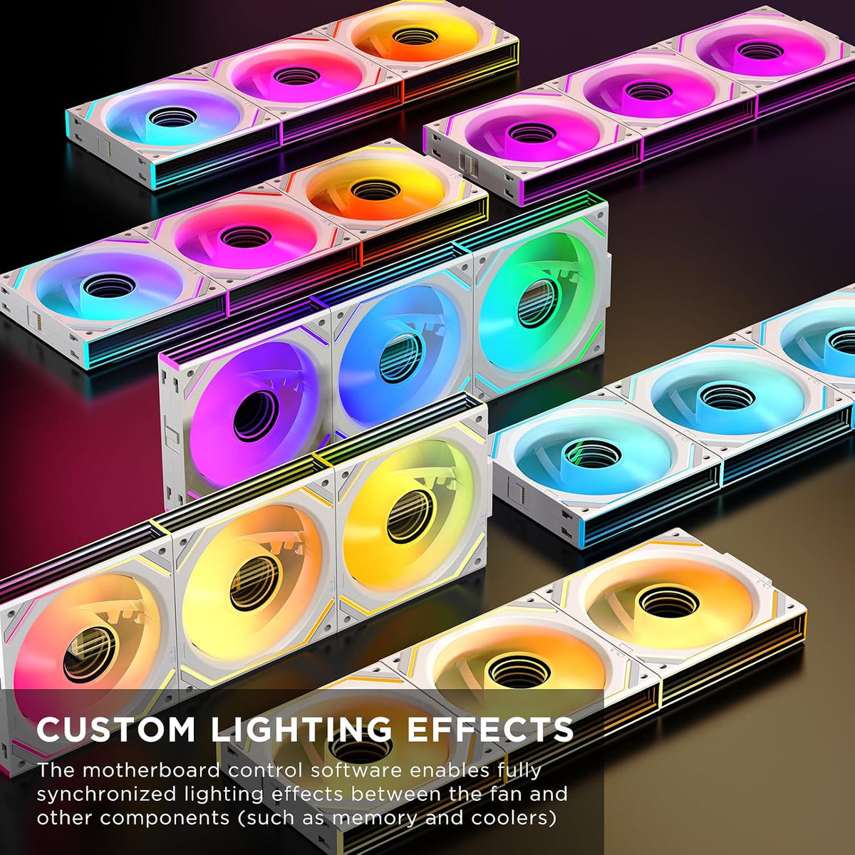 TZMRIT Interstellar-V2 RGB PC Lüfter 120Mm,Argb Daisy Chain Infinity Lüfter