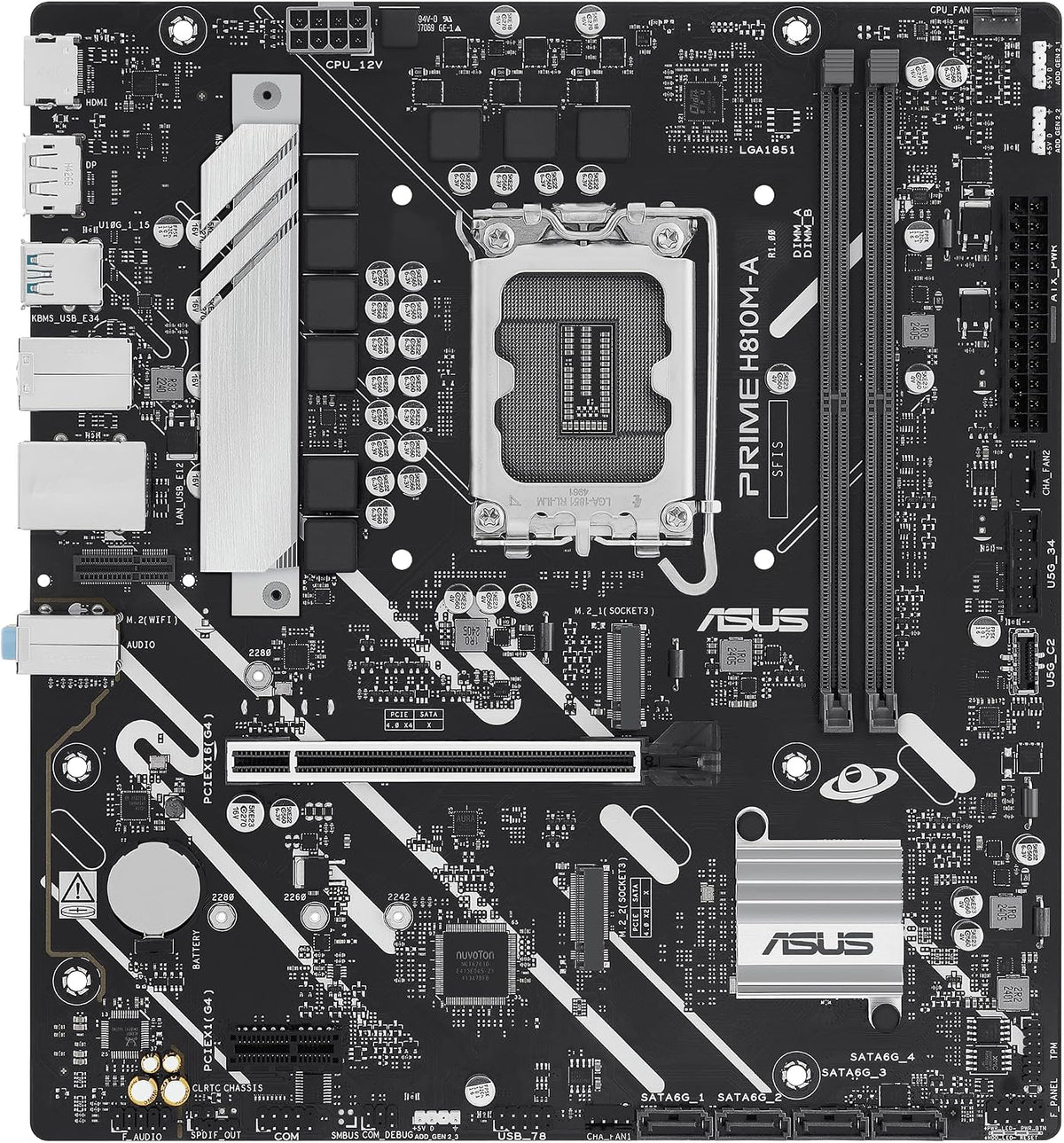 ASUS Prime H810M-A-CSM Mainboard Sockel Intel LGA 1851