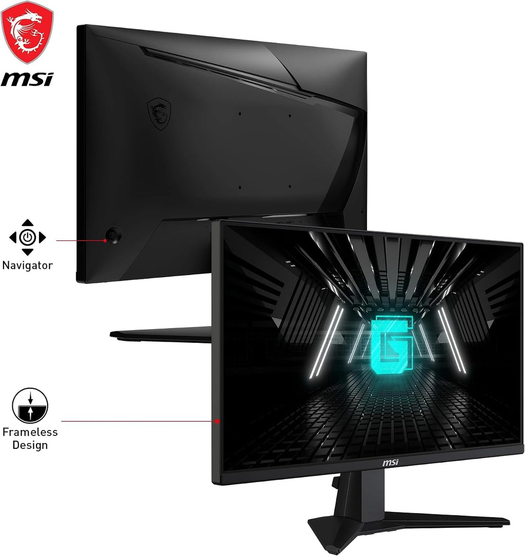 MSI G255F 24,5-Zoll-Fhd-Gaming-Monitor – 1920 X 1080 Rapid Ips-Panel, 180 Hz / 1 Ms (Gtg), 99% Srgb-Farbraum, Adaptive-Sync – DP 1.2A, HDMI 2.0B CEC