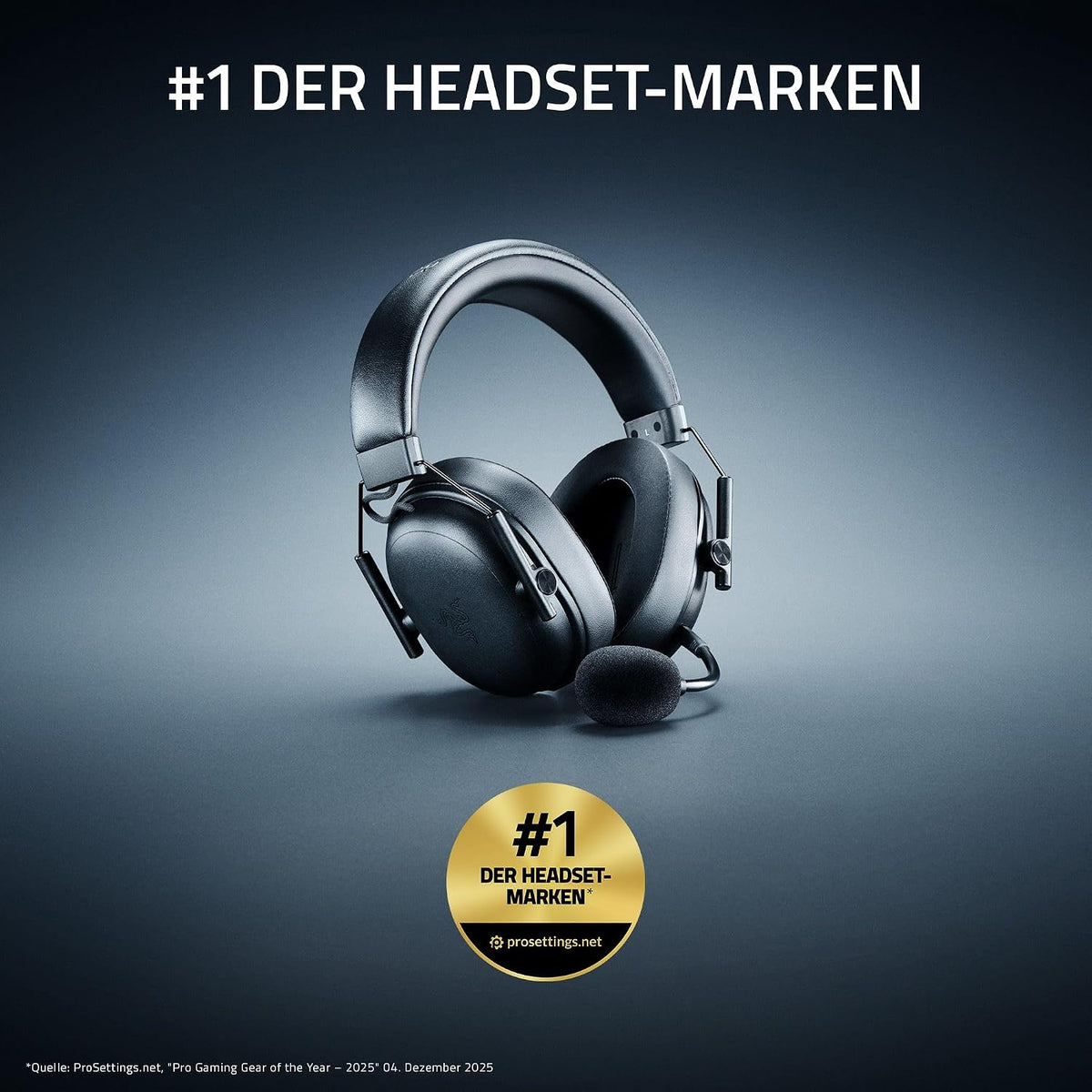 Razer Blackshark V3 X Hyperspeed - Kabelloses E-Sport-Headset - Ultra Leicht 270G - Triforce 50Mm Treiber - Abnehmbares Mikrofon - Surround Sound - Wireless 2,4 Ghz & Bluetooth - Pc/Mac | Schwarz