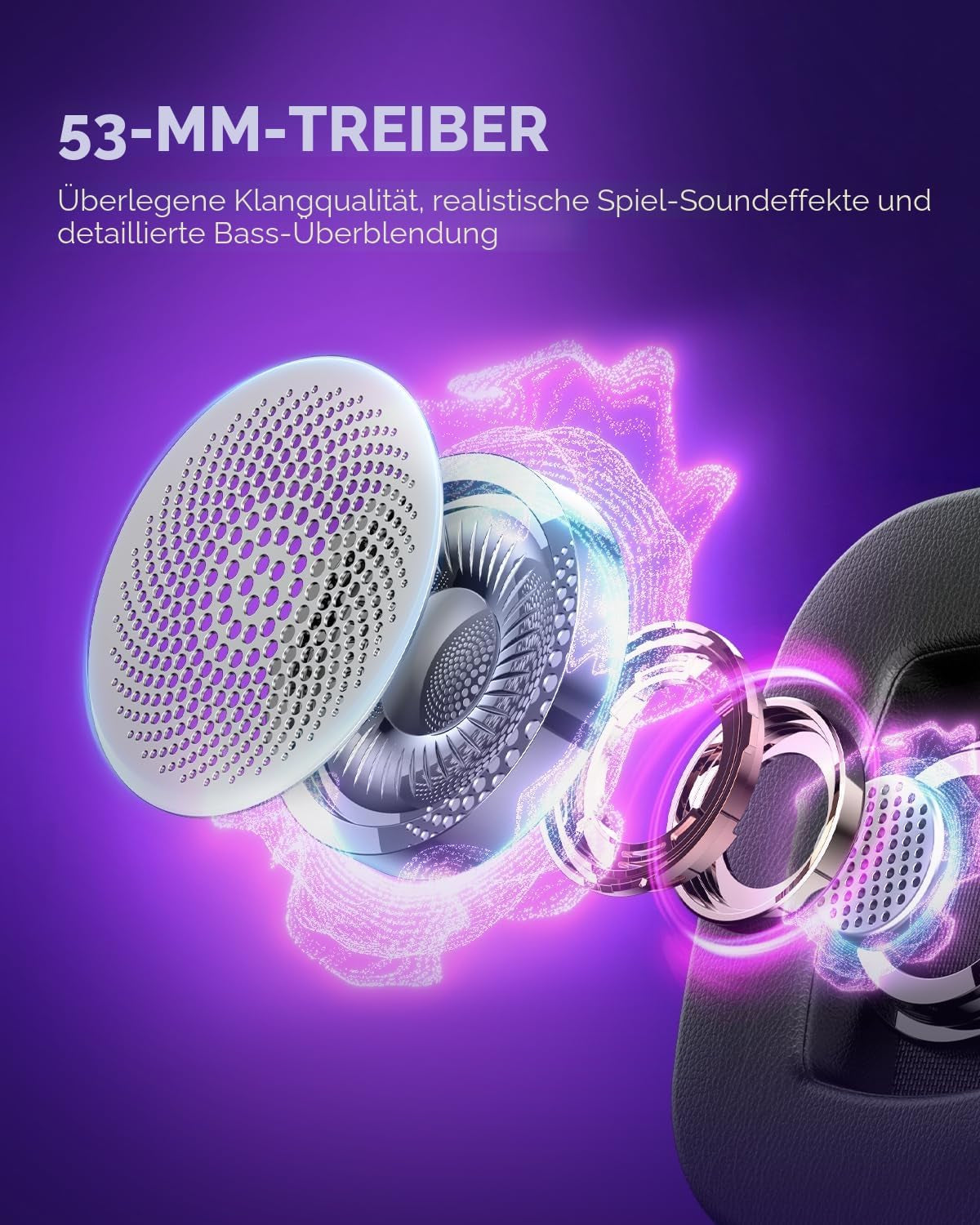 Havit Gaming Headset Mit Mikrofon - Gaming Kopfhörer [3,5Mm Klinke Für PC, Xbox Und Playstation] - Gamer Kopfhörer over Ear [Mit Noise Cancelling] - Metallic Schwarz