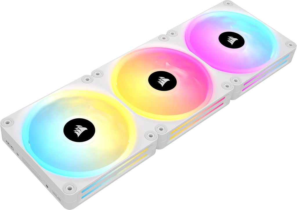 CORSAIR Icue LINK QX120 RGB 120Mm RGB Lüfter - Dreierpack - Weiß