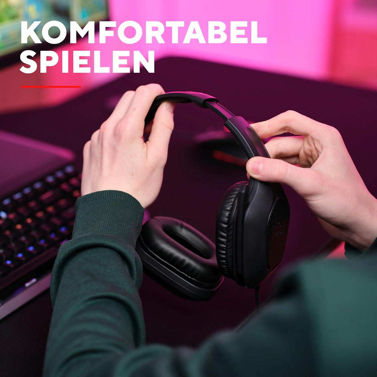 Gxtrust Rayne Leichtes Gaming Headset Für PC Xbox PS5 Switch Mobile