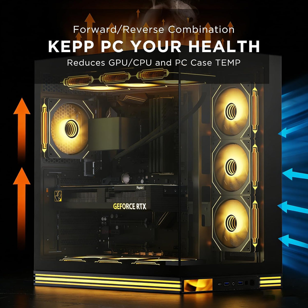 TZMRIT PRISM 4PRO Reverse RGB Lüfter 120Mm 3Er Pack,Argb Infinity PC Lüfter