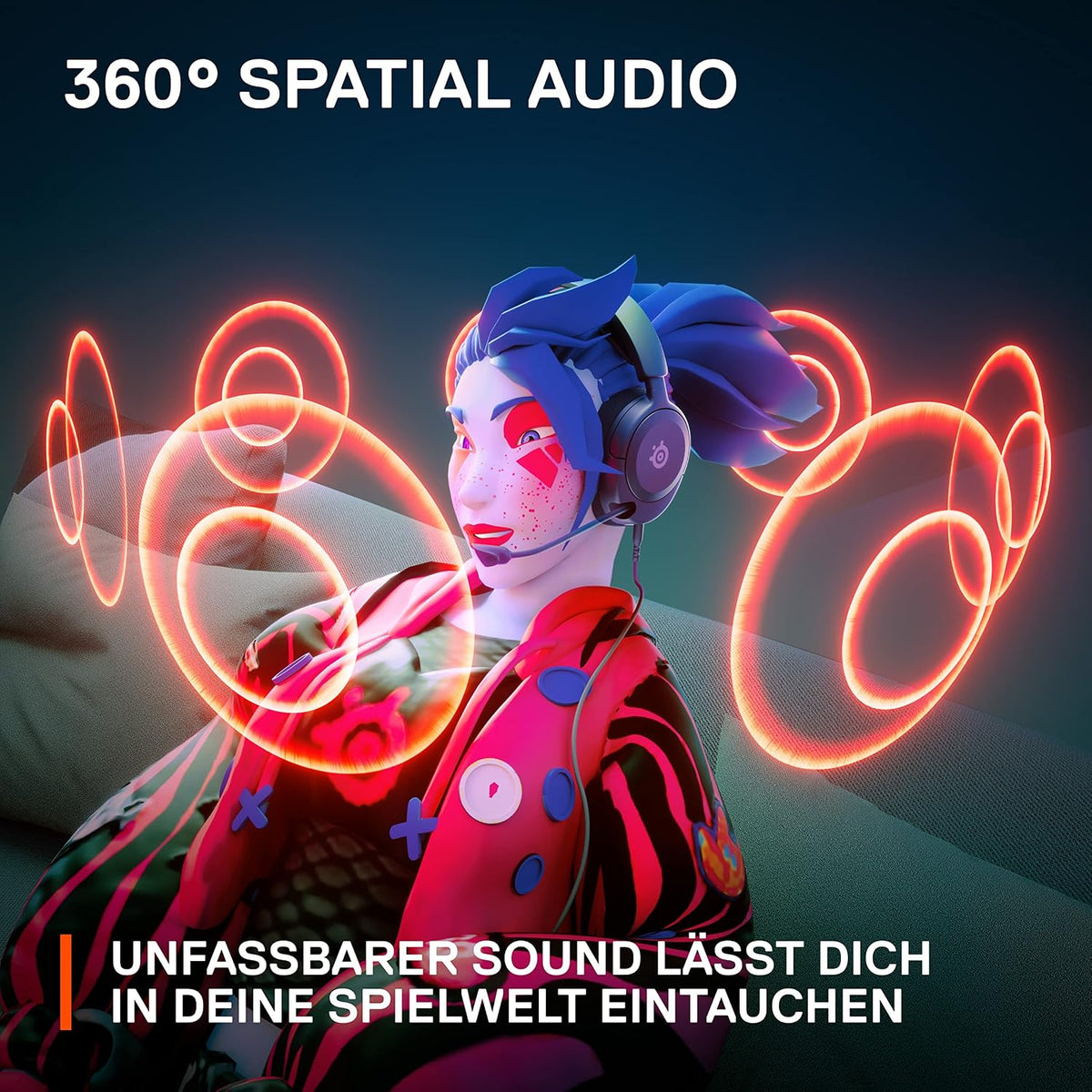 Steelseries Arctis Nova 1 - Multi-System Gaming-Headset – Hi-Fi-Treiber – 360° Surround-Sound – Airweave Memory Foam-Ohrpolster – Mikrofon Mit Geräuschunterdrückung – PC, PS5, Xbox -Schwarz