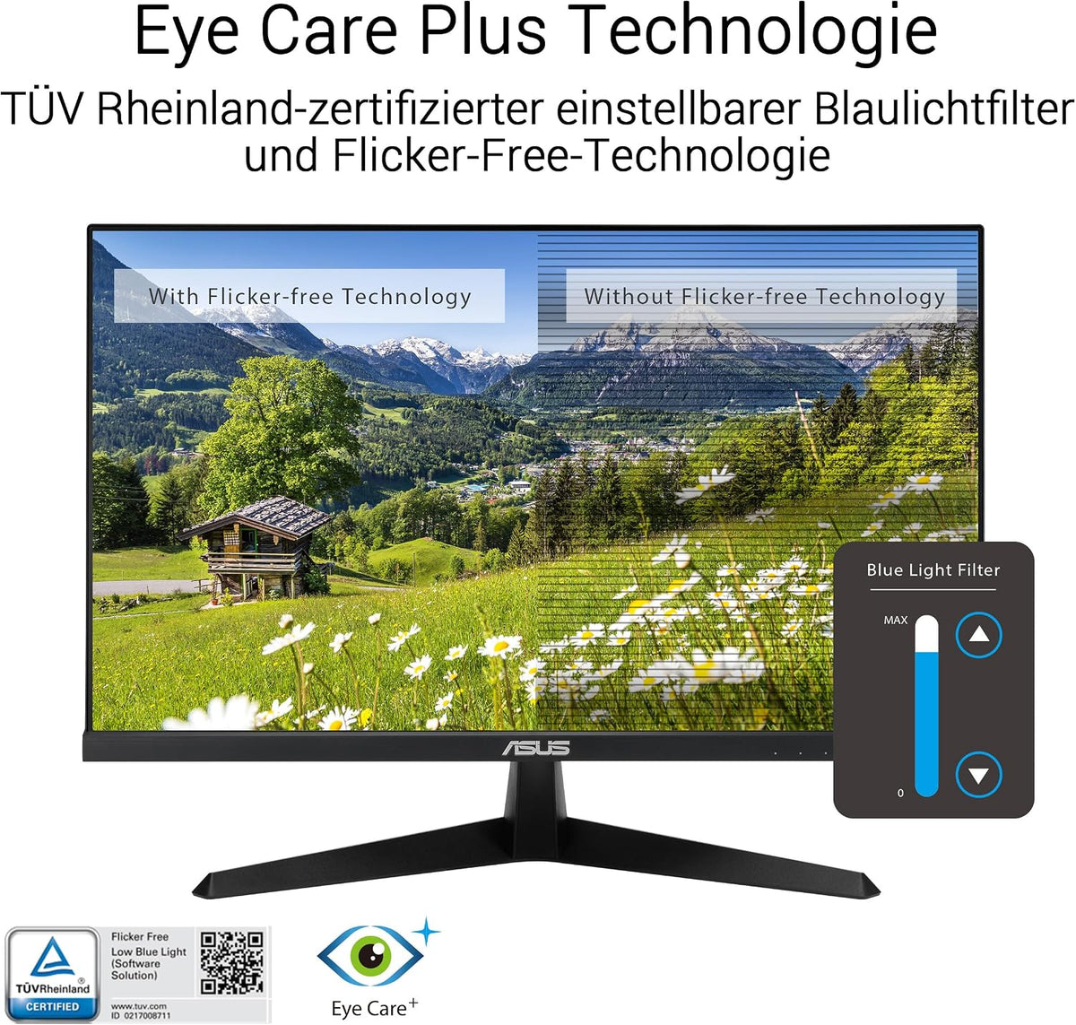 ASUS VY279HGR 27 Zoll 120Hz IPS Eye Care Gaming Monitor