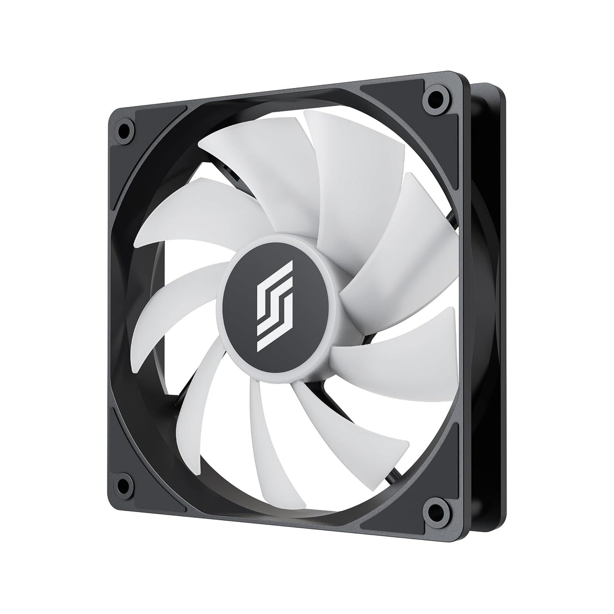 RF120D-R Black 120Mm Gehäuselüfter, 4-Pin PWM, A-RGB, 57 CFM Reverse-Airflow, Daisy-Chain, Hdb-Lager, 6 Steuerbare Leds, 600–1500 U/Min, Leiser Rgb-Lüfter Für Gaming-Pc