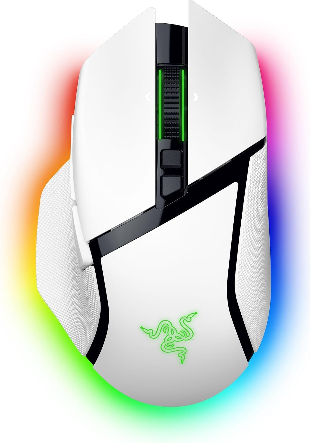 Razer Basilisk V3 Pro - Anpassbare Kabellose Gaming-Maus Hyperscroll Tilt Wheel - Focus Pro 30K Optischer Sensor - 13-Zonen Chroma-Beleuchtung - 10+1 Programmierbare Tasten - Pc/Mac | Weiß