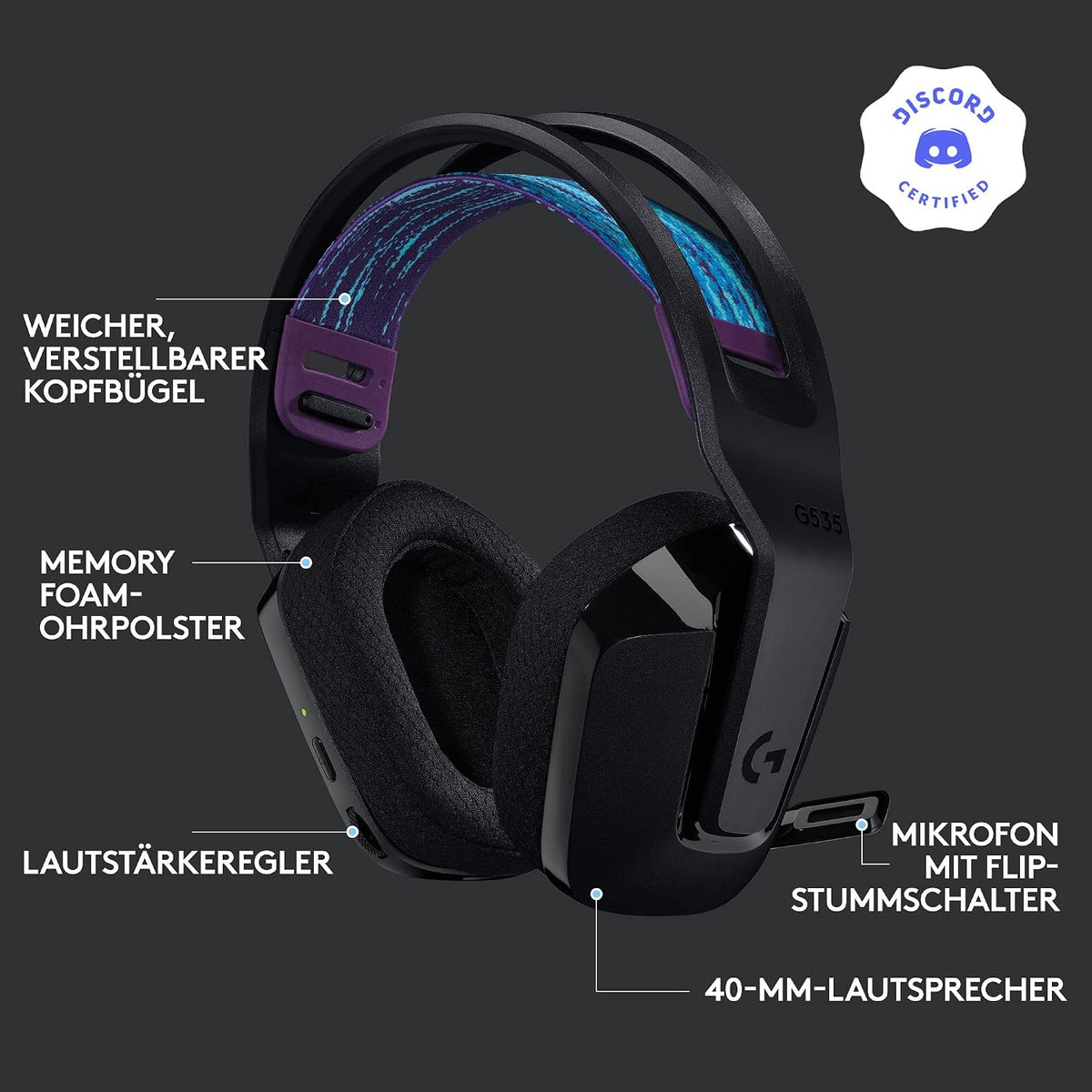 Logitech G535 LIGHTSPEED Wireless Gaming Headset