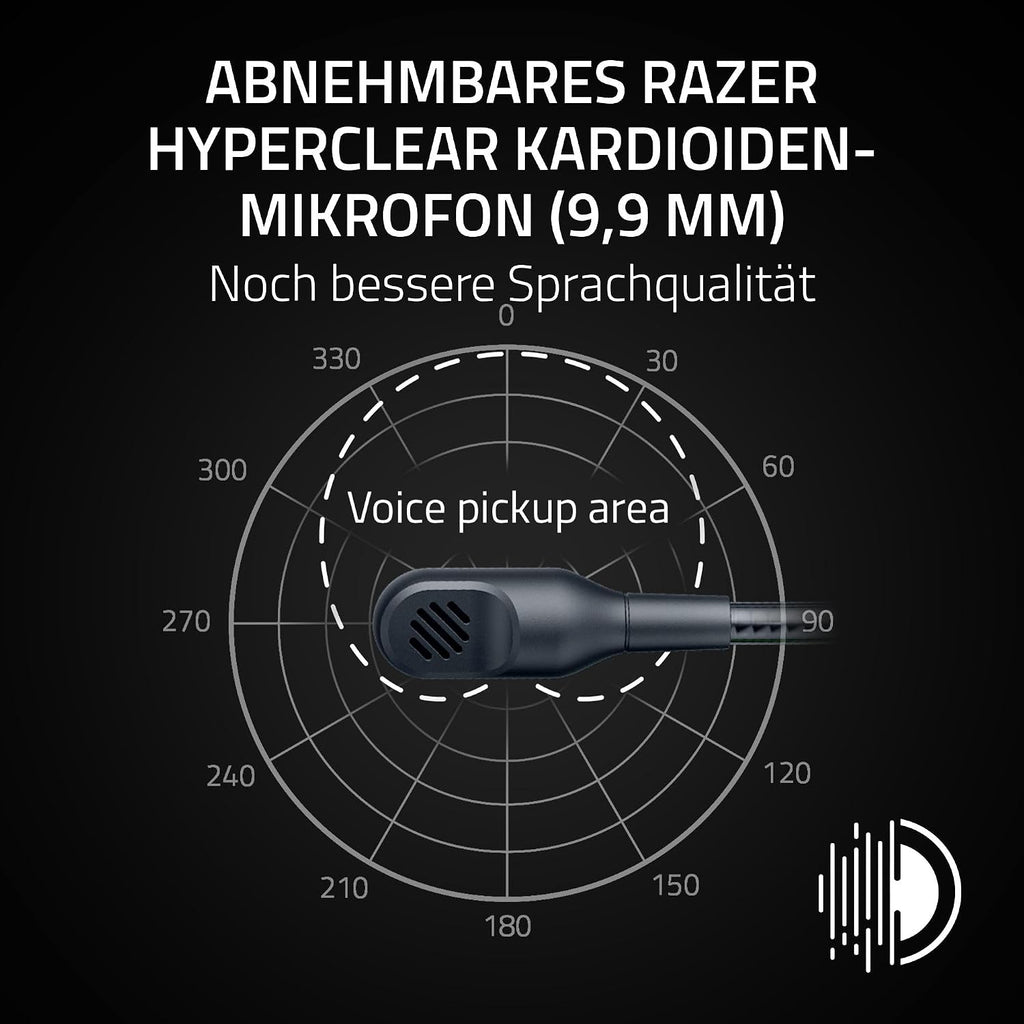 Razer Blackshark V3 X Hyperspeed - Kabelloses E-Sport-Headset - Ultra Leicht 270G - Triforce 50Mm Treiber - Abnehmbares Mikrofon - Surround Sound - Wireless 2,4 Ghz & Bluetooth - Pc/Mac | Schwarz