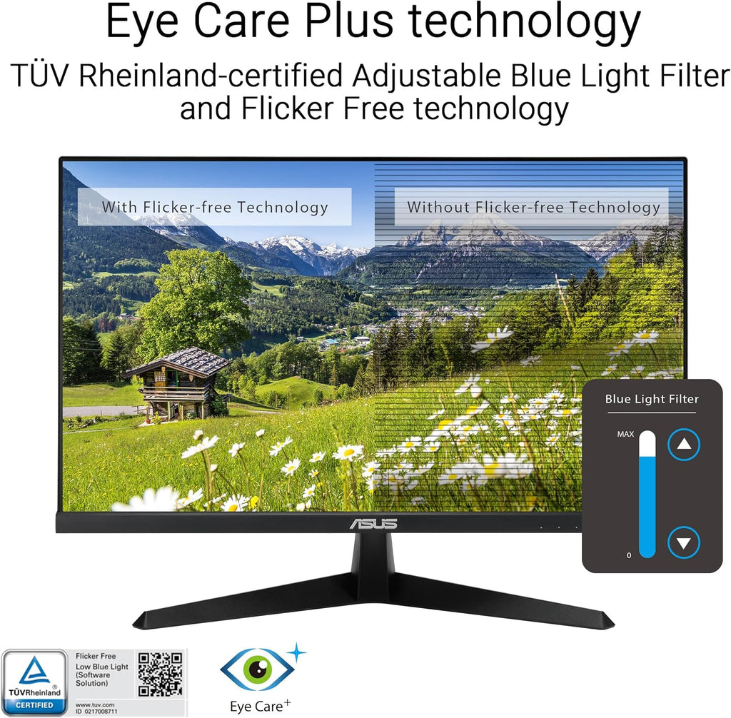 ASUS VY249HGR 24 Zoll Full HD IPS 120Hz Eye Care Monitor