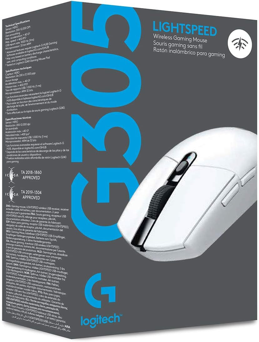 Logitech G G305 LIGHTSPEED Kabellose Gaming-Maus Mit HERO 12K DPI Sensor