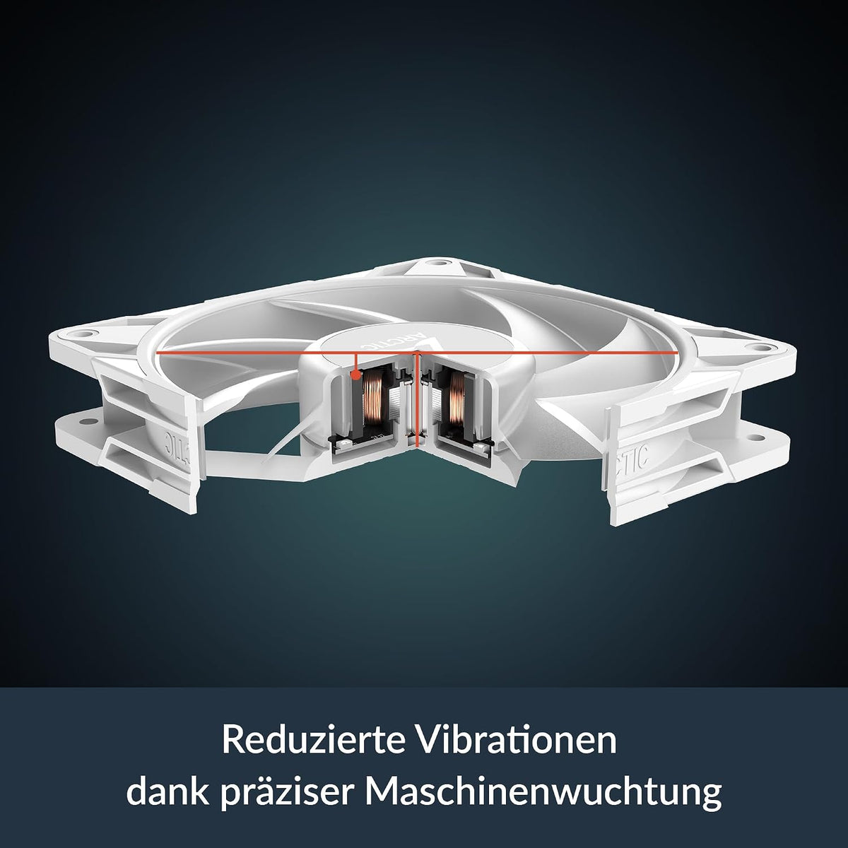 ARCTIC P12 Pro A-RGB (Weiß) - Leistungsstarker 120 Mm Premium PC Lüfter