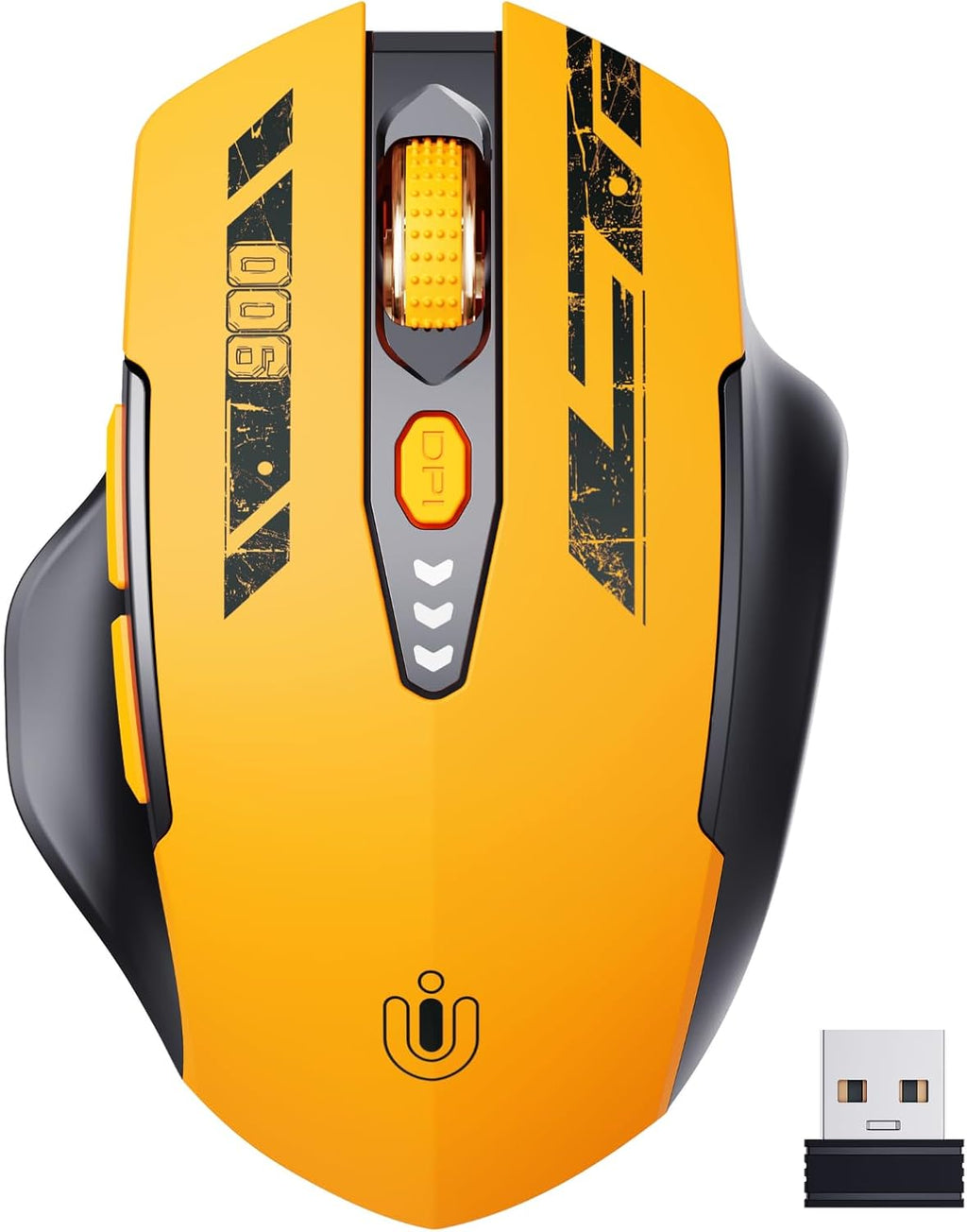 Uineer Kabellose Maus, 2,4 Ghz Usb-Funkmaus, Batteriestandsanzeige