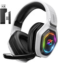Ozeino Wireless Gaming Headset for PS5, PC, Switch | 2.4Ghz + BT- 40H Akku