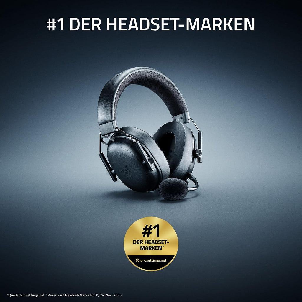 Razer Blackshark V3 X Hyperspeed - Kabelloses E-Sport-Headset - Ultra Leicht 270G - Triforce 50Mm Treiber - Abnehmbares Mikrofon - Surround Sound - Wireless 2,4 Ghz & Bluetooth - Pc/Mac | Schwarz
