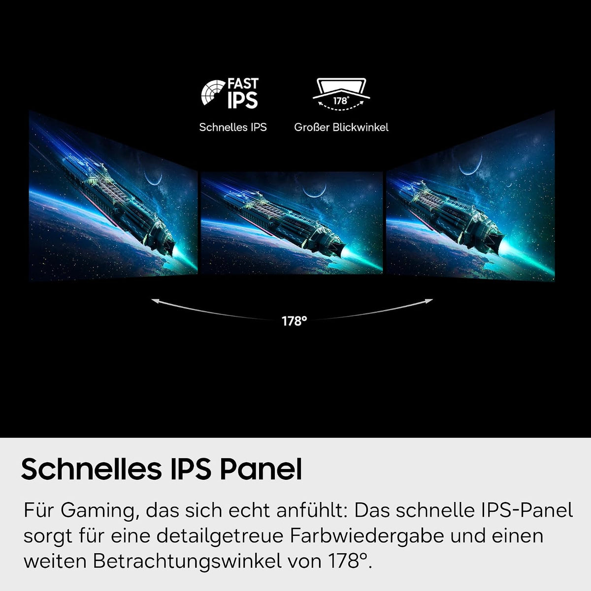Samsung 27 Zoll Odyssey G50F Gaming Monitor, Pc-Bildschirm Mit Ips-Panel, 2.560 X 1.440 Pixel (QHD), 180 Hz, 1 Ms (G/G), AMD Freesync Premium, NVIDIA G-Sync, HDR10, LS27FG502EUXEN