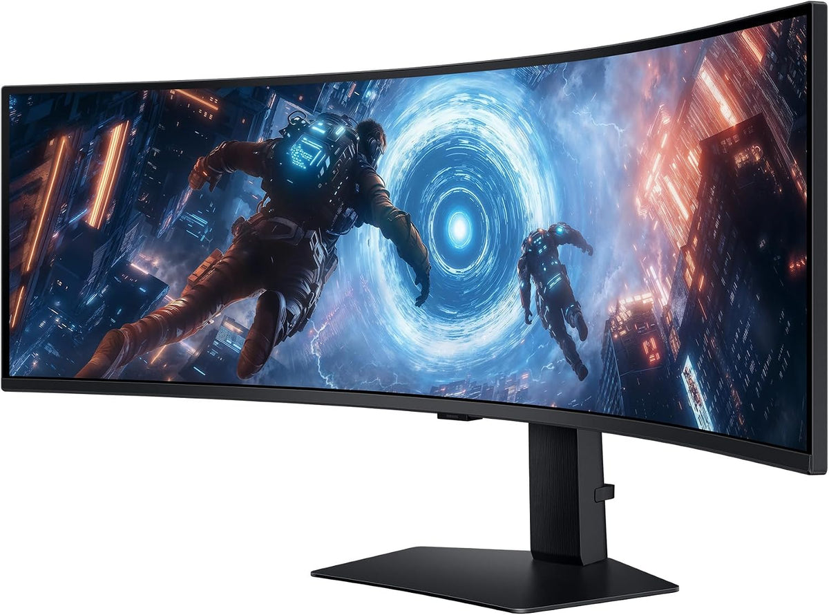 Samsung Odyssey G91F, Ultrawide Curved 32:9, Gaming Monitor, 49 Zoll, Led-Va-Panel, DQHD, 5120 X 1440, Displayhdr 600, AMD Freesync Premium Pro, 1Ms, 144 Hz, Schwarz, LS49FG916EUXEN