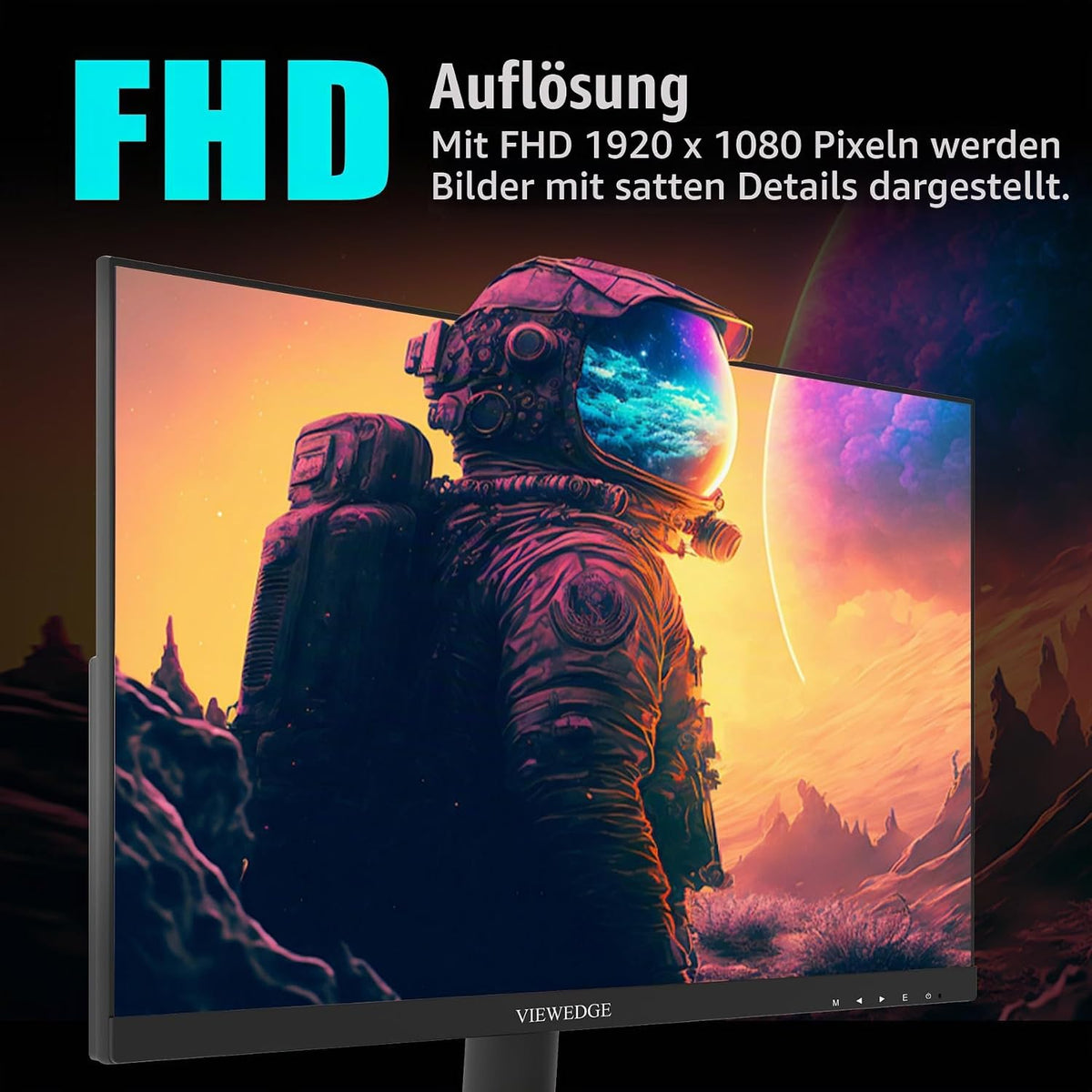 Gaming Monitor 24 Zoll FHD 180Hz,Va-Panel 1Ms,Pc Monitor 1080P