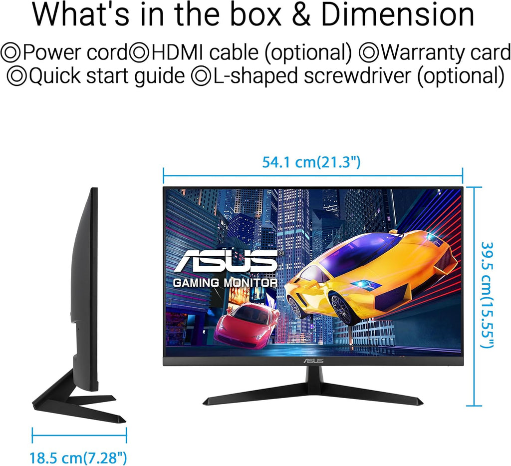 ASUS VY249HGR 24 Zoll Full HD IPS 120Hz Eye Care Monitor