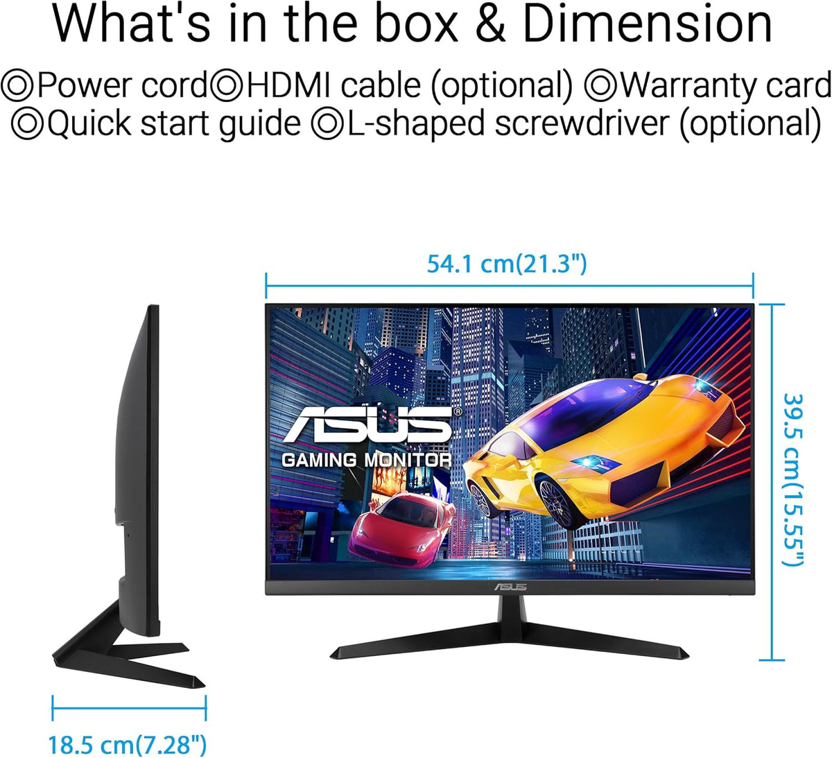 ASUS VY249HGR 24 Zoll Full HD IPS 120Hz Eye Care Monitor