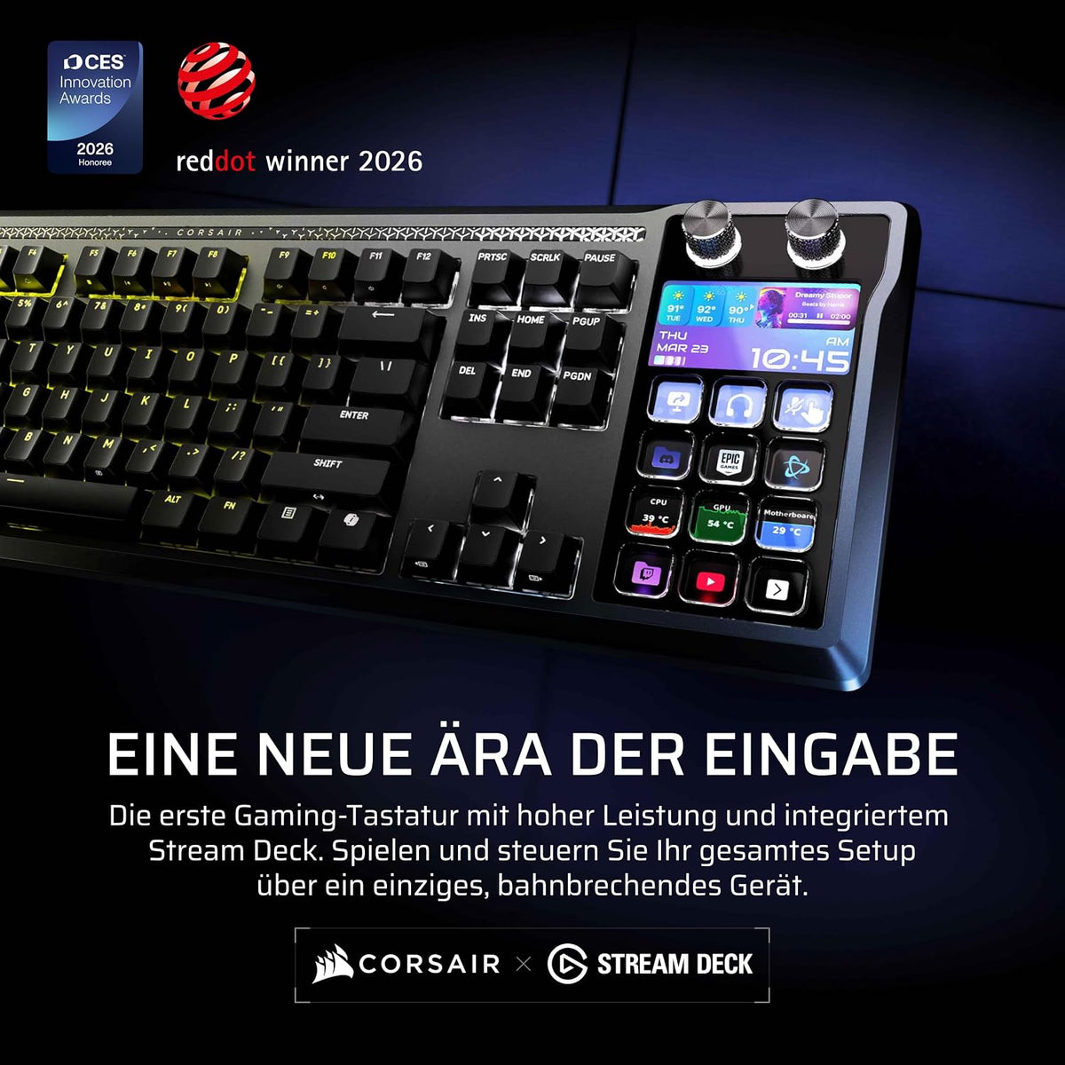 Corsair Galleon 100 SD RGB Mechanische Kabelgebundene Gaming-Tastatur