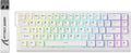 ATTACK SHARK X68 HE 8000Hz Rapid Trigger-Tastatur, 0,01Mm Rt-Genauigkeit, Kabelgebundene RGB 60% Gaming-Tastatur Mit Magnetic Switches, Einstellbare Betätigung, Snap Tap, Für Pc/Mac, Weiß