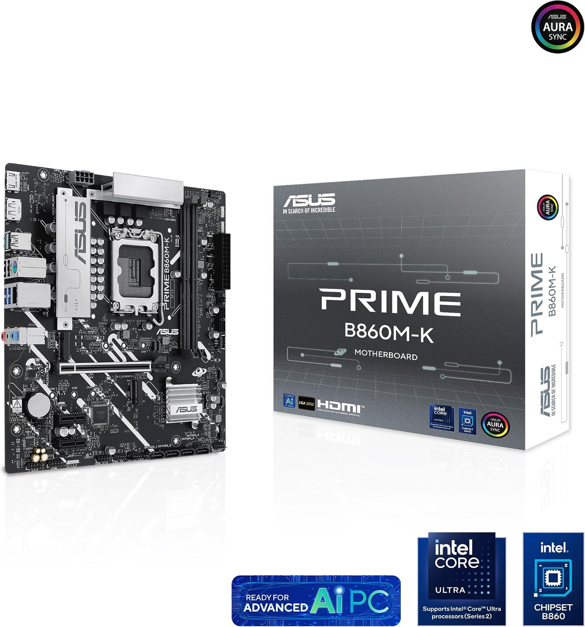 ASUS Prime B860M-K Mainboard Sockel Intel LGA 1851