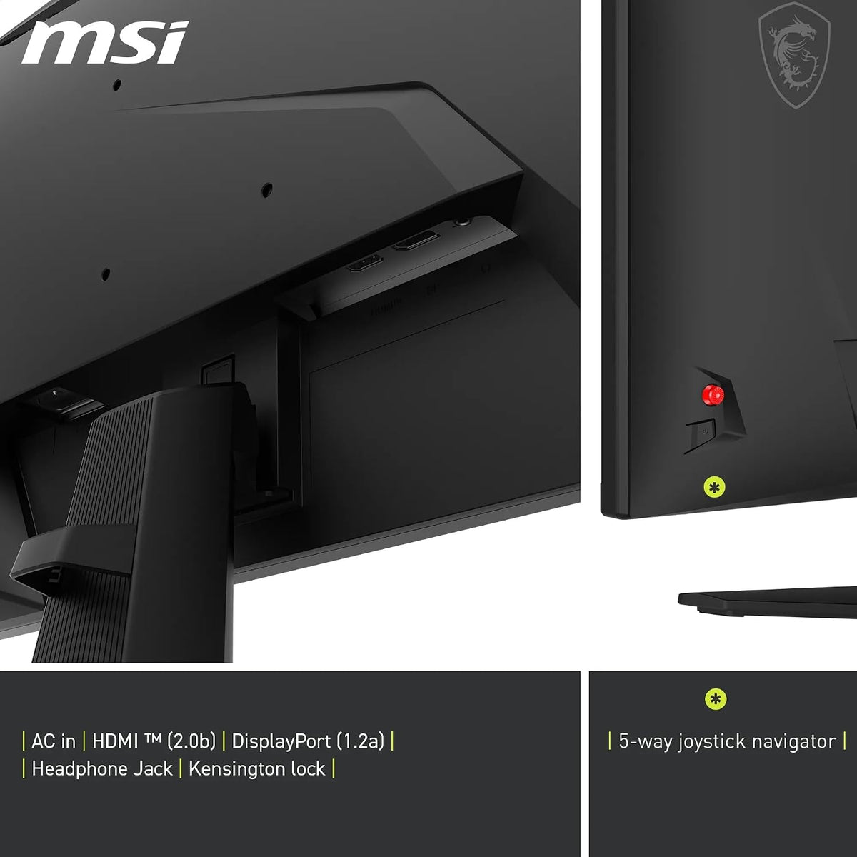 MSI MAG 272FDE, 27 Zoll, Fhd,1920X1080, Gaming-Monitor, 200 Hz, 0,5 Ms, Hdr-Fähig, AMD Freesync Premium, Augenschonend, AI Vision, HDMI 2.0B, DP 1.2A, Rahmenlos, Verstellbar, Vesa-Halterung, Schwarz