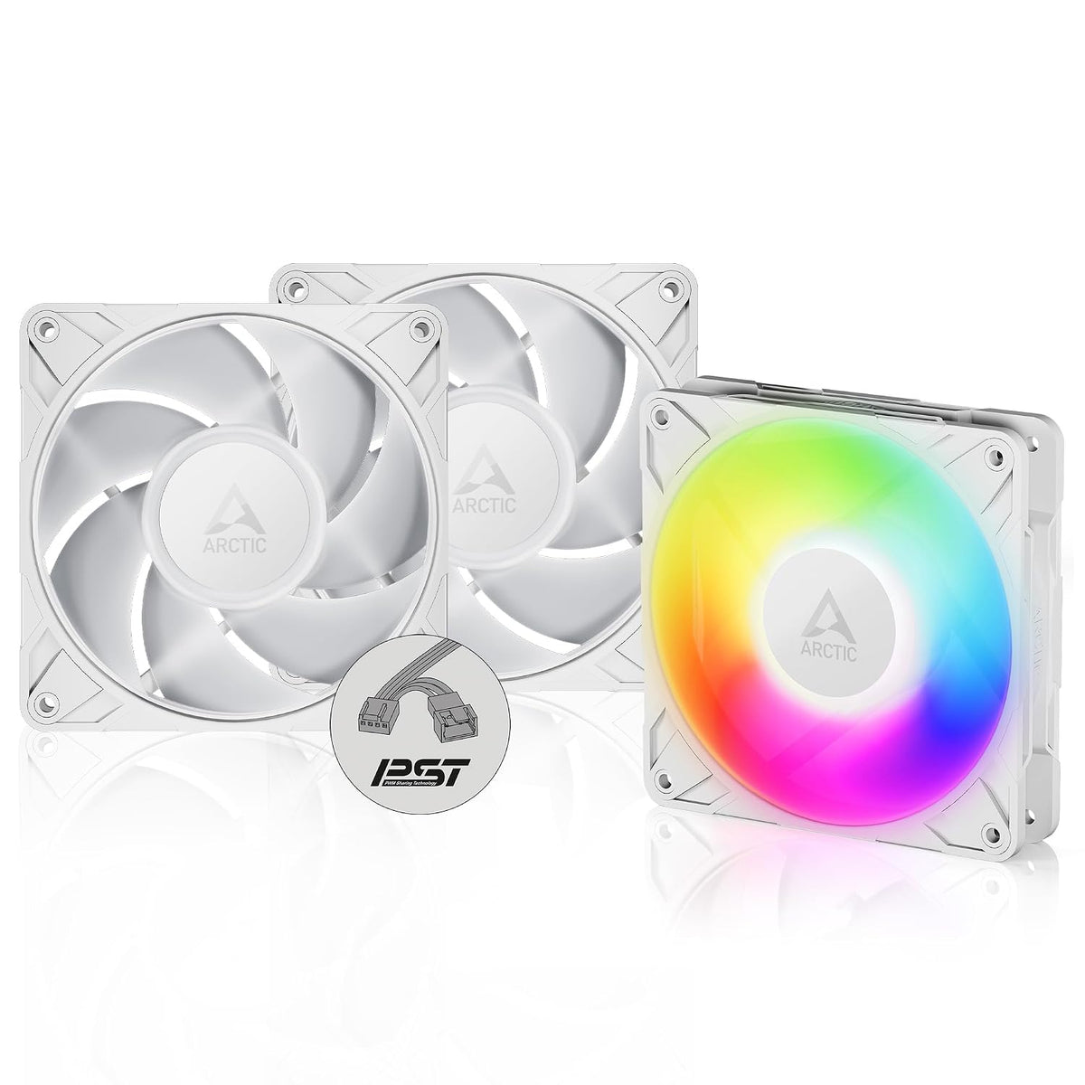 ARCTIC P12 Pro A-RGB (3 Stück) - Leistungsstarker 120 Mm Premium PC Lüfter