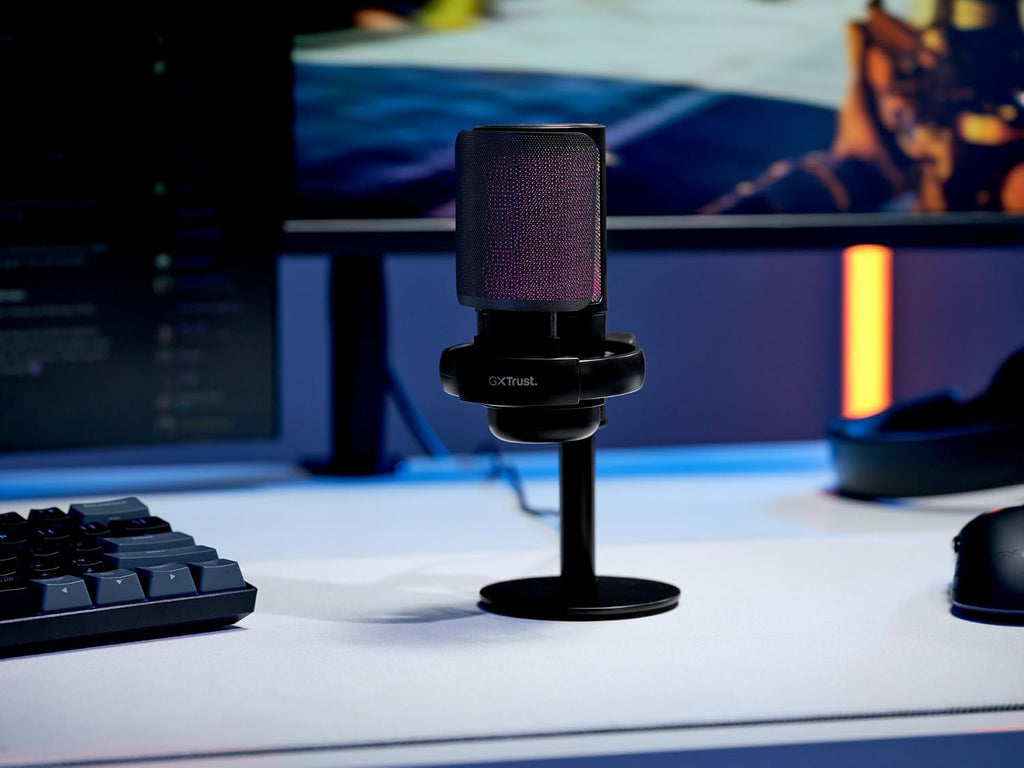 Gxtrust Ruan USB Gaming Mikrofon Mit RGB Beleuchtung, Schwarz