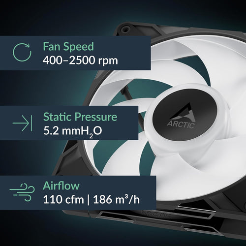 ARCTIC P14 Pro A-RGB (Schwarz) - Leistungsstarker 140 Mm Premium PC Lüfter
