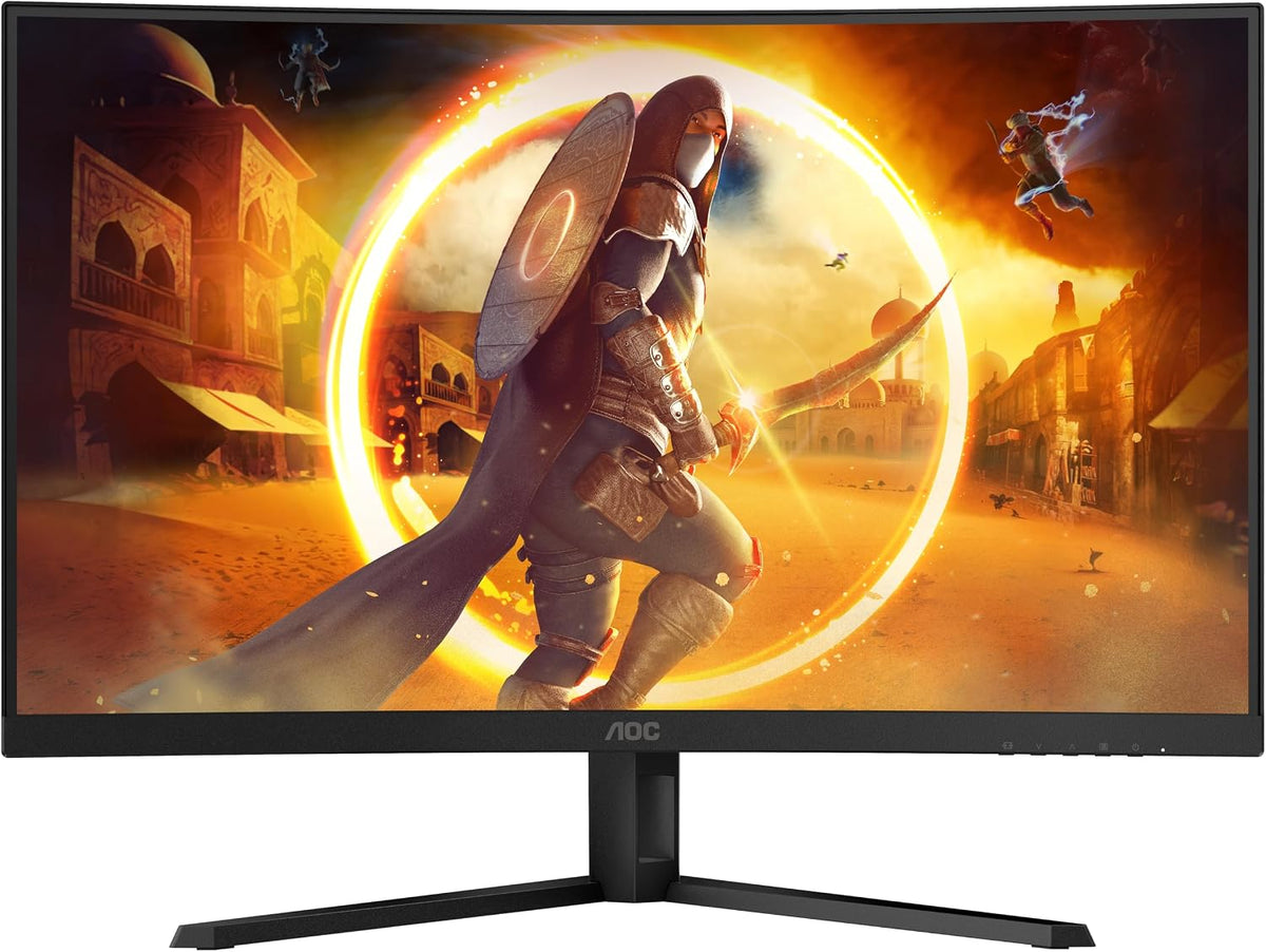 AOC CQ32G4VE 32 Zoll Curved, WQHD Gaming Monitor, 180Hz, Fast VA Panel, 1Ms Gtg, HDR10, Freesync, (2560X1440 HDMI 2X 2.0 DP 1X 1.4) Schwarz