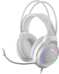 Mars Gaming MH124, Gaming-Kopfhörer FRGB Rainbow, Ergonomisches Design, Flexibles Mikrofon, Lautstärkeregler, Windows, Linux, Mac, PS4, PS5, Xbox One, Xbox Series X|S, Switch, Switch 2, Weiß