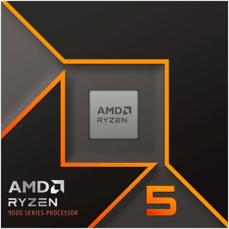 AMD Ryzen 5 9600X Prozessor (Radeon Grafik Included, 6 Kerne/12 Threads, 65W DTP, Sockel AM5, Cache 38MB, Bis Zu 5.4 Ghz Max Boost Frequenz, Kein Kühler)