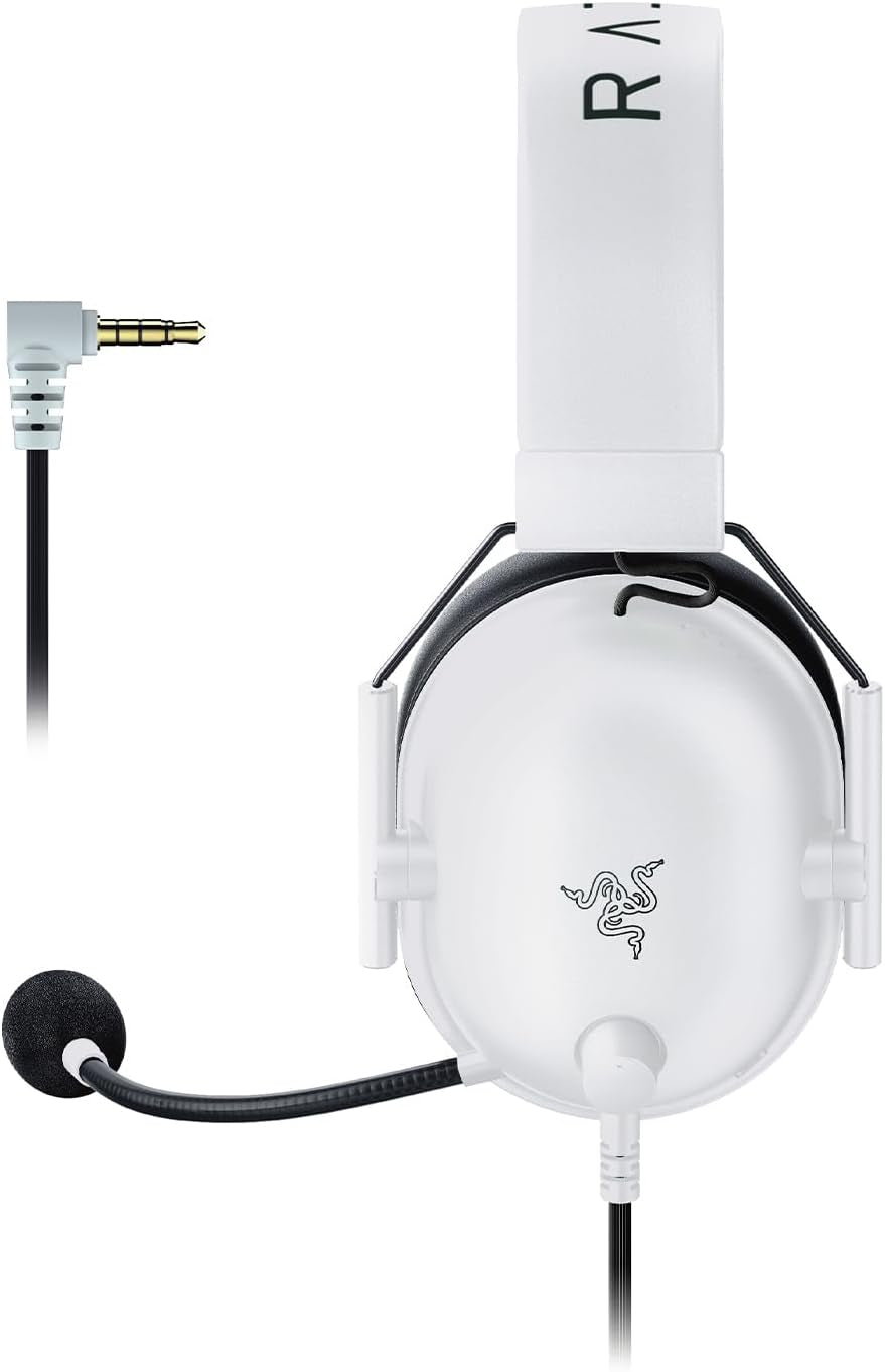 Razer Blackshark V2 X - Multi-Plattform Kabelgebundenes Esports-Headset (Triforce 50Mm Treiber, Erweiterte Passive Geräuschunterdrückung, 7.1 Surround Sound, Hyperclear Cardioid Mic) Weiß