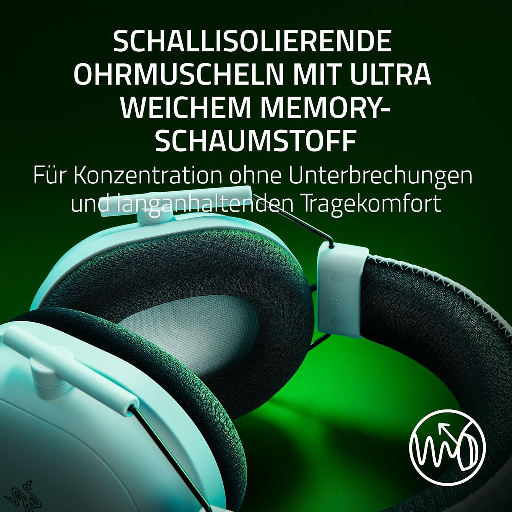 Razer Blackshark V2 Pro (Xbox) - Kabelloses Konsolen E-Sport Headset Für Xbox S-X & One (Triforce 50Mm Treiber, Hyperspeed Wireless 2,4 Ghz, Abnehmbares Hyperclear Mikrofon) Weiß